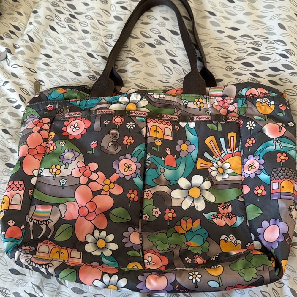 LeSportsac Tote Bag Peruvian Fantasy Design